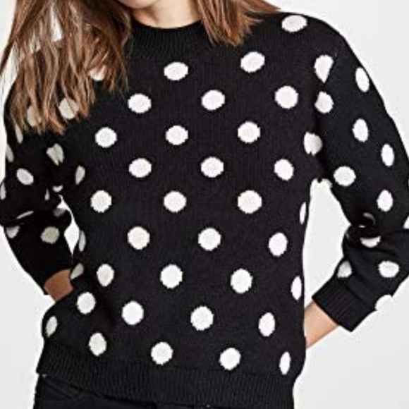 JOIE Brettina B Wool Polka Dot Pullover Sweater XL. - Picture 3 of 8